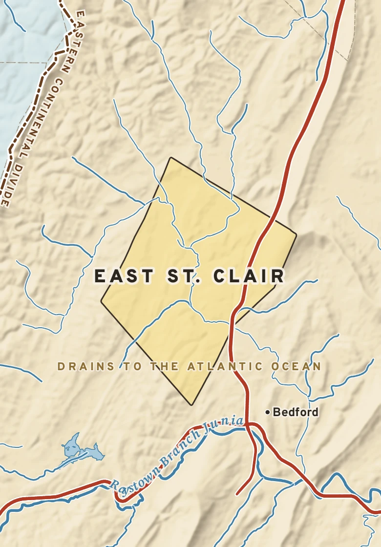 Atlas plate of East St. Clair, Pennsylvania.