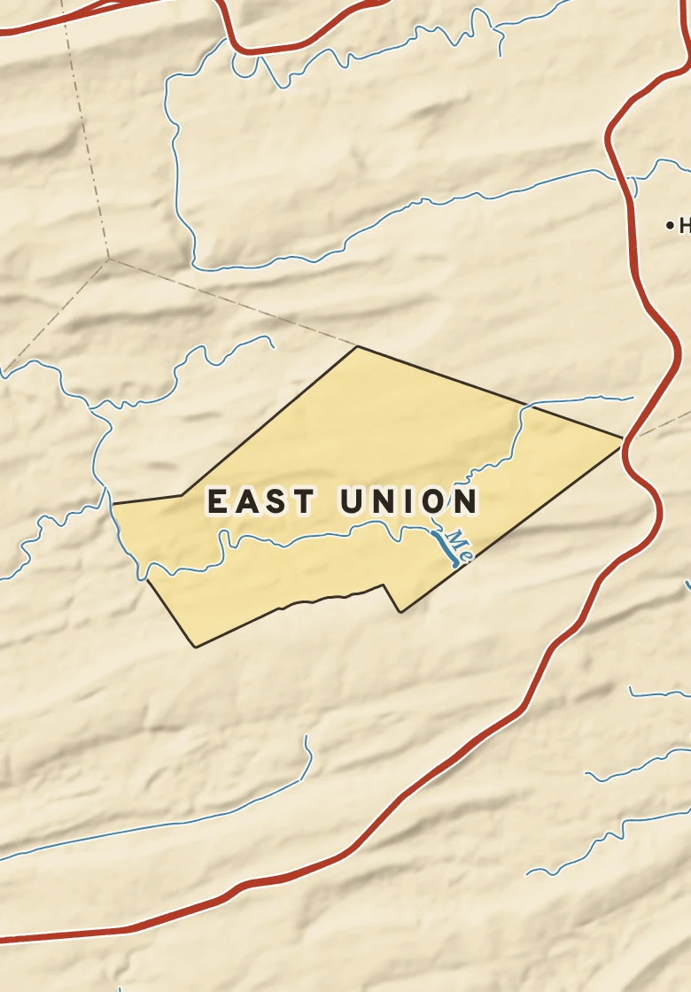Atlas plate of East Union, Pennsylvania.