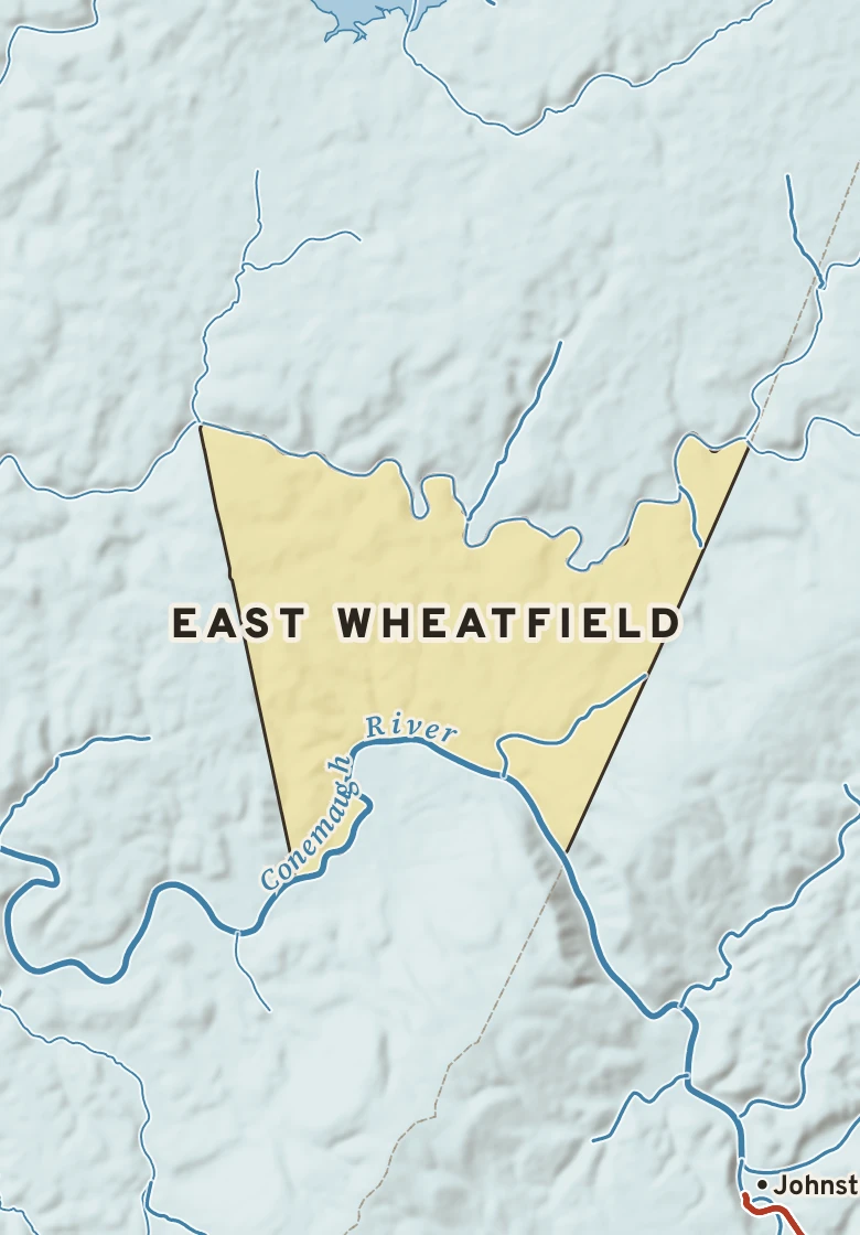 Atlas plate of East Wheatfield, Pennsylvania.