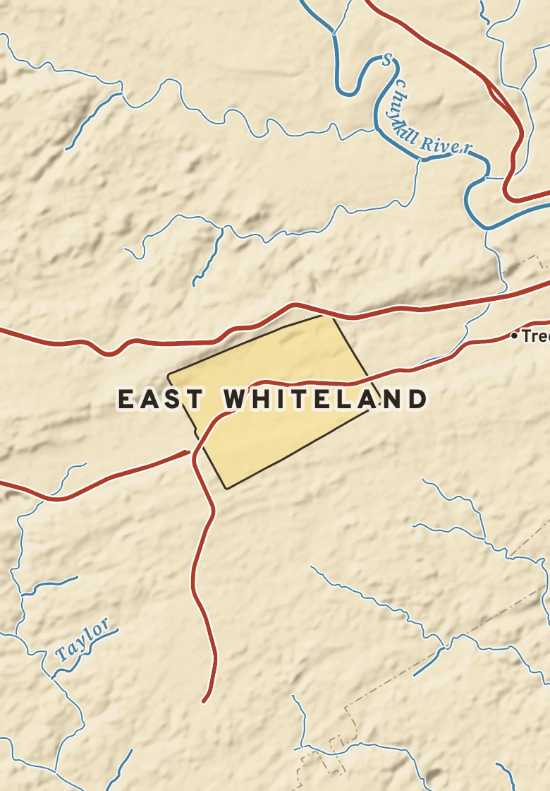 Atlas plate of East Whiteland, Pennsylvania.