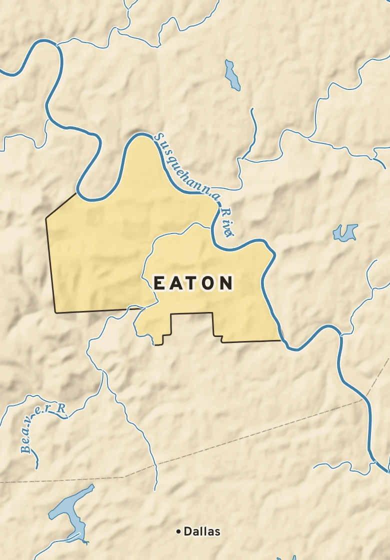 Atlas plate of Eaton, Pennsylvania.
