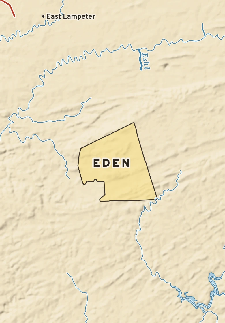 Atlas plate of Eden, Pennsylvania.