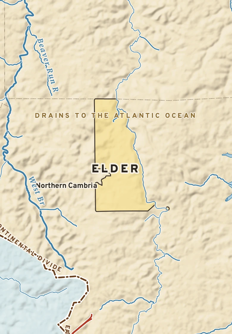 Atlas plate of Elder, Pennsylvania.