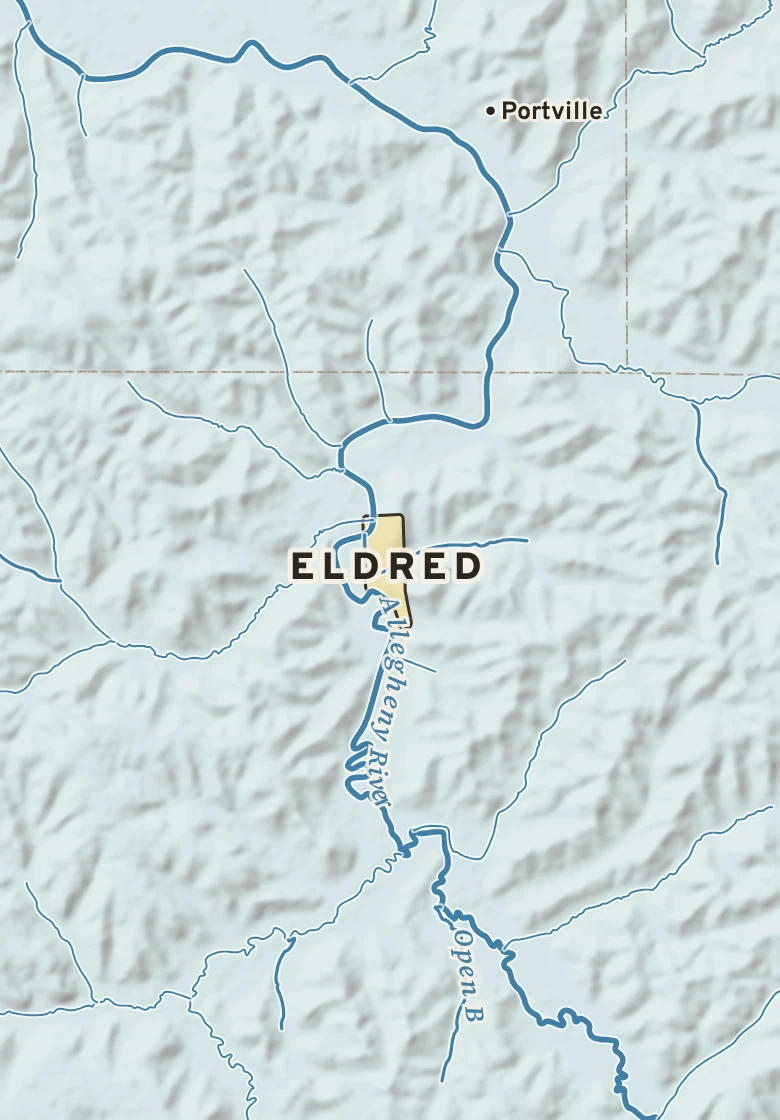 Atlas plate of Eldred, Pennsylvania.