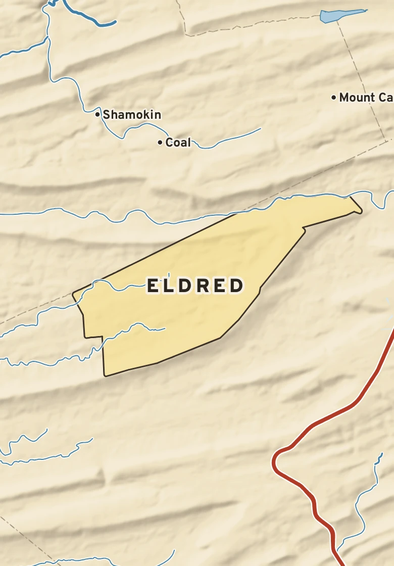 Atlas plate of Eldred, Pennsylvania.