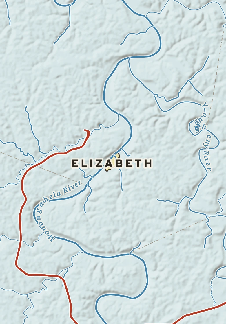 Atlas plate of Elizabeth, Pennsylvania.