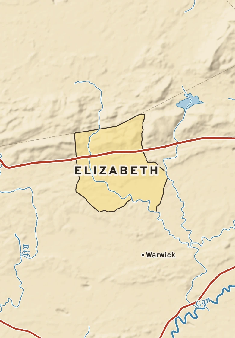Atlas plate of Elizabeth, Pennsylvania.