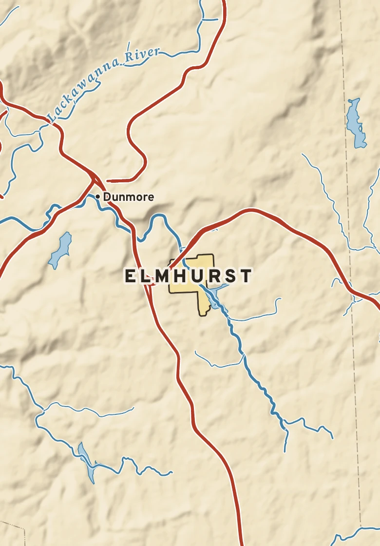Atlas plate of Elmhurst, Pennsylvania.