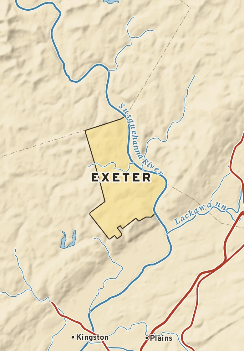 Atlas plate of Exeter, Pennsylvania.