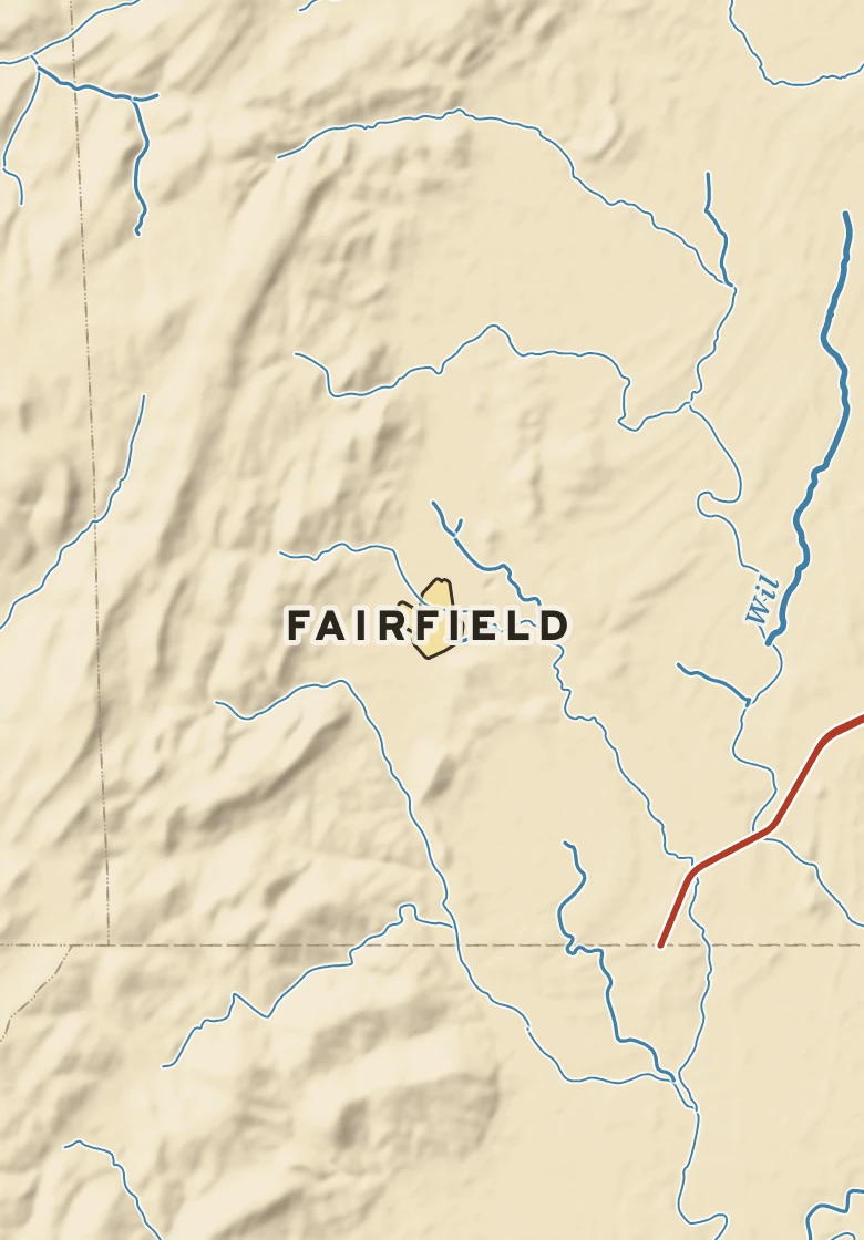 Atlas plate of Fairfield, Pennsylvania.