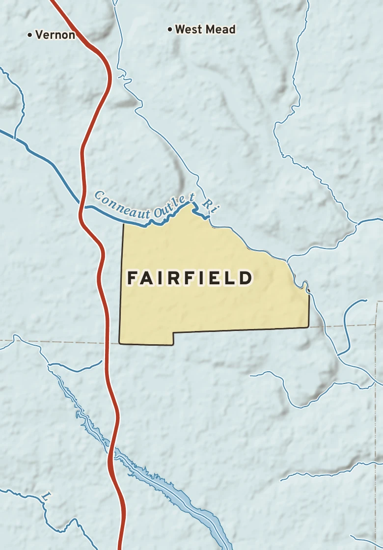 Atlas plate of Fairfield, Pennsylvania.