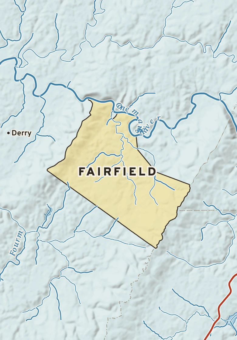 Atlas plate of Fairfield, Pennsylvania.