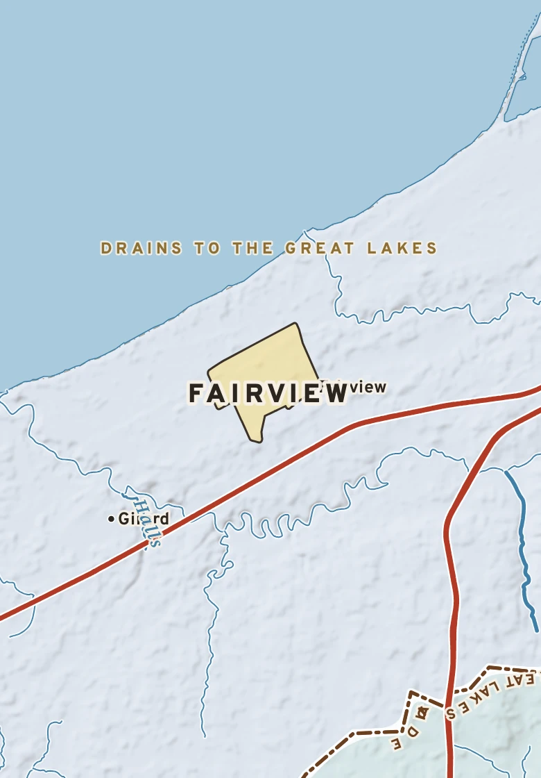 Atlas plate of Fairview, Pennsylvania.
