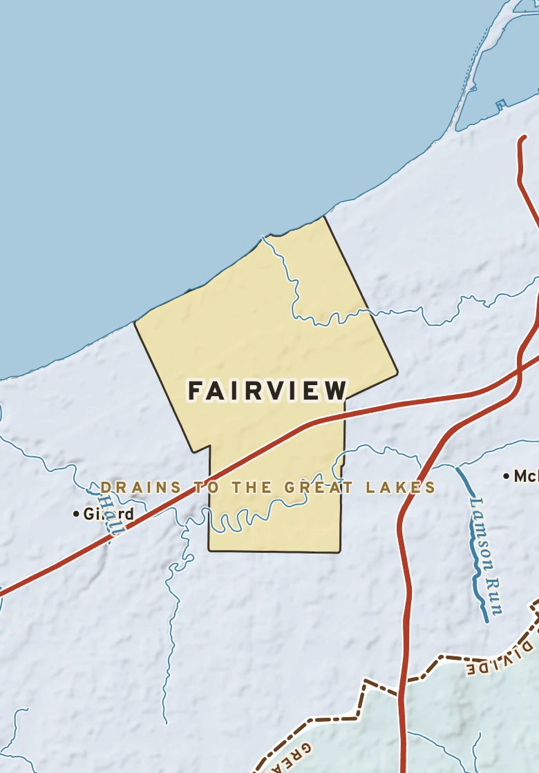 Atlas plate of Fairview, Pennsylvania.
