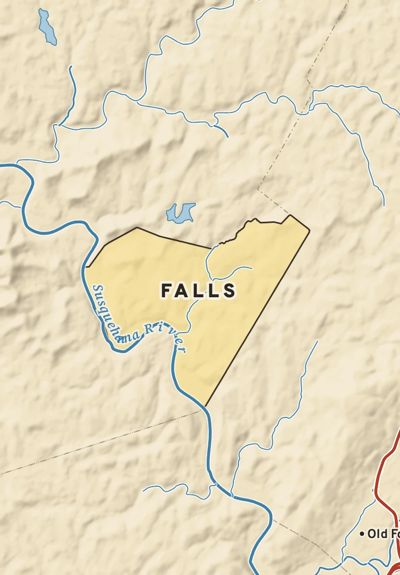Atlas plate of Falls, Pennsylvania.