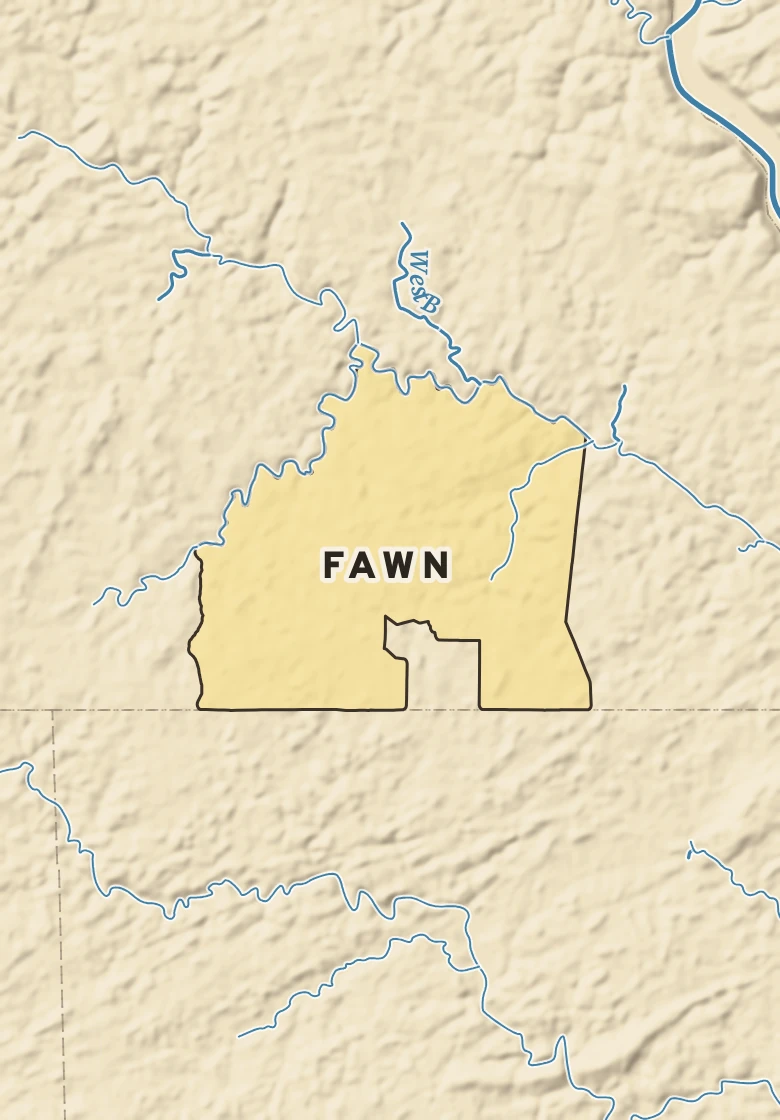 Atlas plate of Fawn, Pennsylvania.