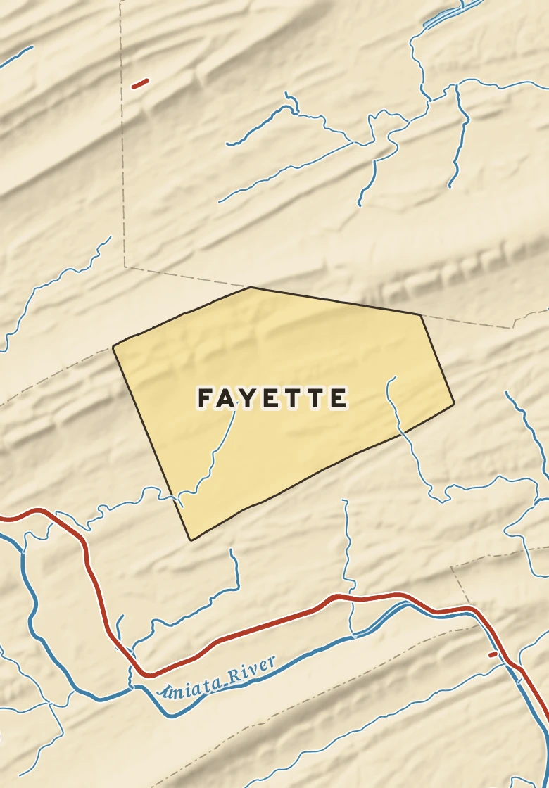Atlas plate of Fayette, Pennsylvania.