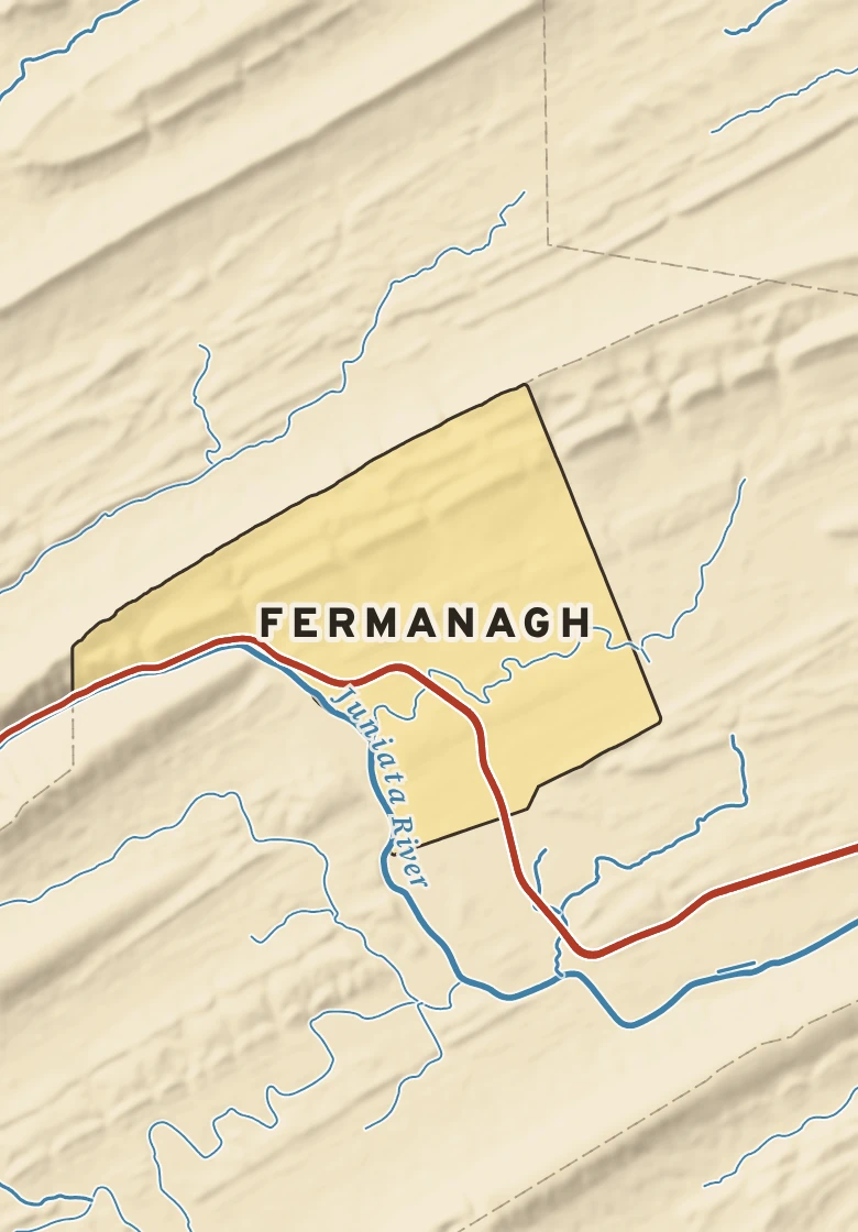 Atlas plate of Fermanagh, Pennsylvania.