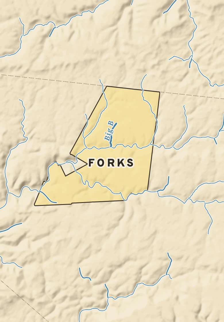 Atlas plate of Forks, Pennsylvania.