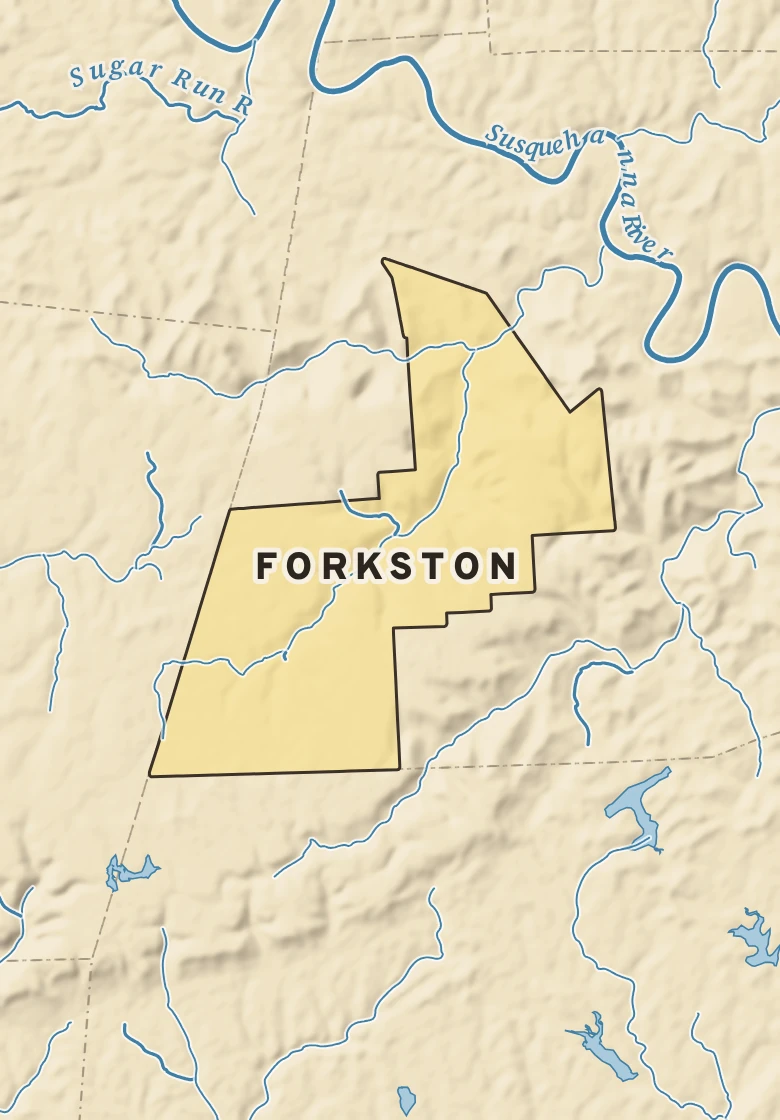 Atlas plate of Forkston, Pennsylvania.