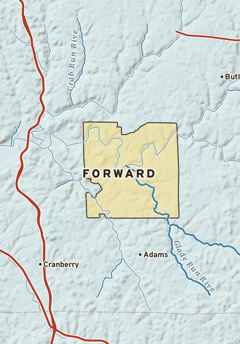 Atlas plate of Forward, Pennsylvania.