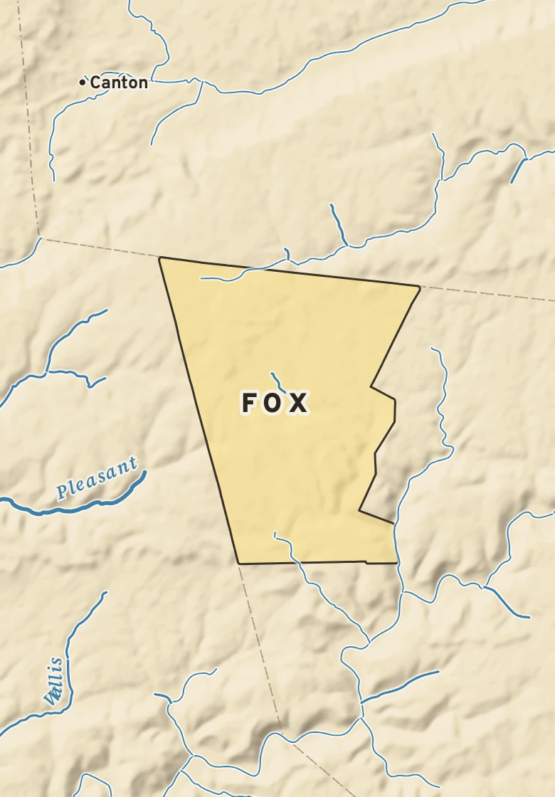 Atlas plate of Fox, Pennsylvania.