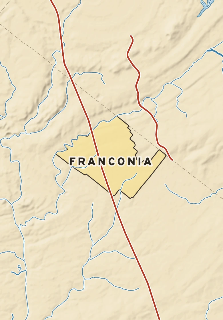 Atlas plate of Franconia, Pennsylvania.