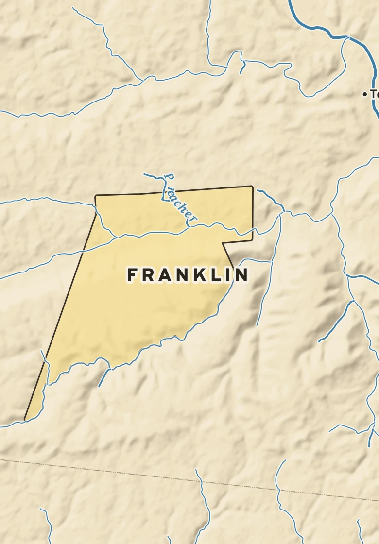 Atlas plate of Franklin, Pennsylvania.