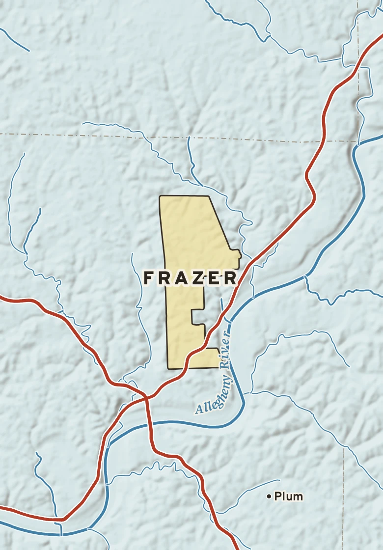 Atlas plate of Frazer, Pennsylvania.
