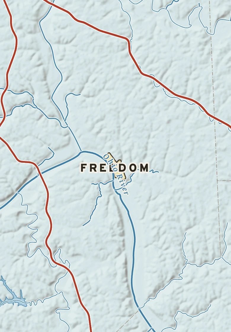 Atlas plate of Freedom, Pennsylvania.
