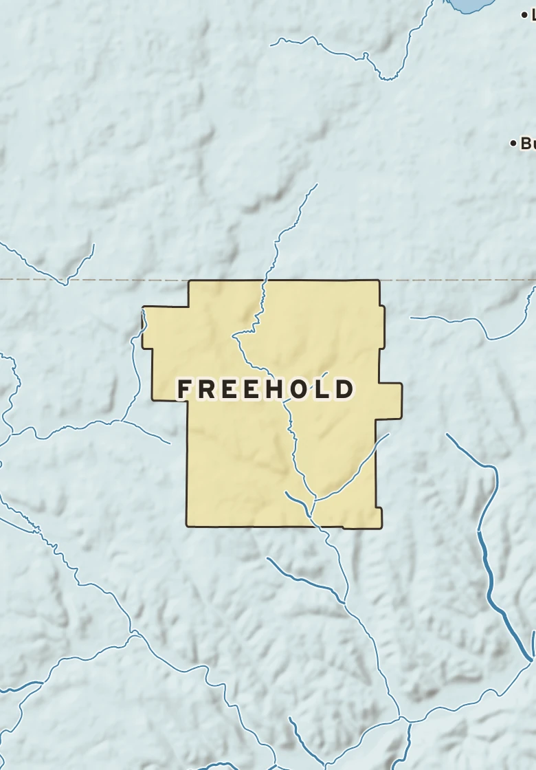 Atlas plate of Freehold, Pennsylvania.