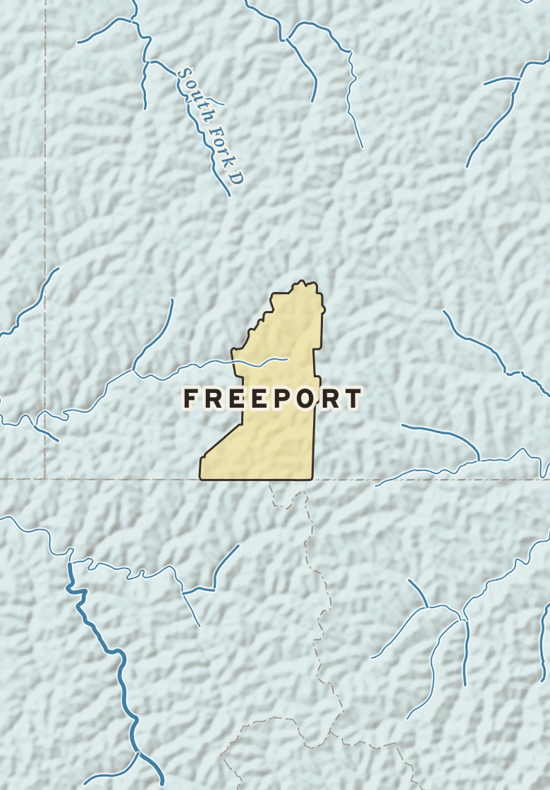Atlas plate of Freeport, Pennsylvania.
