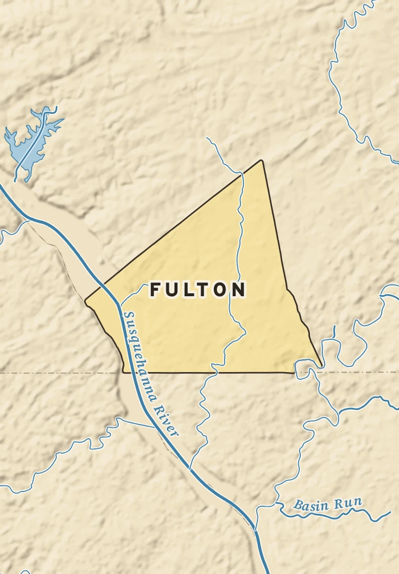 Atlas plate of Fulton, Pennsylvania.
