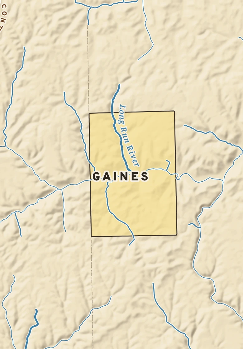 Atlas plate of Gaines, Pennsylvania.