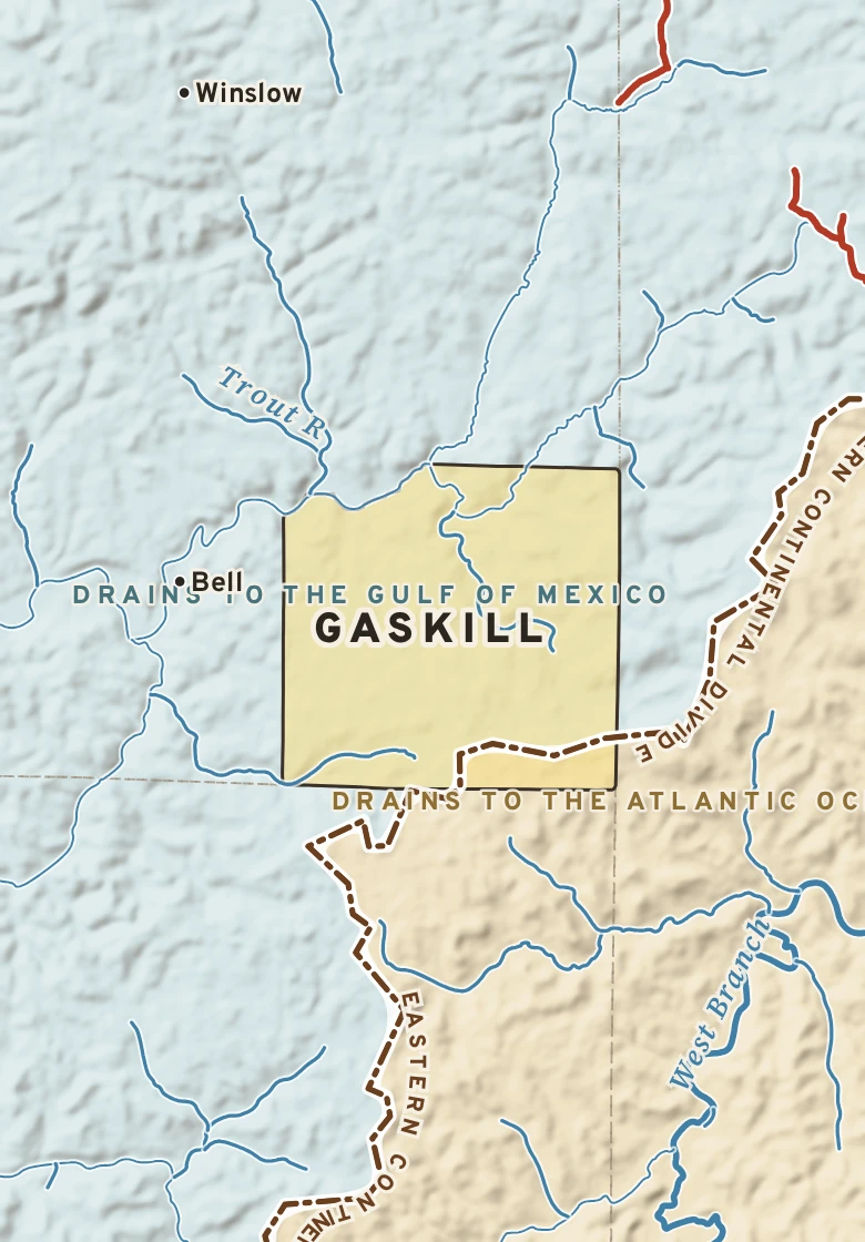 Atlas plate of Gaskill, Pennsylvania.