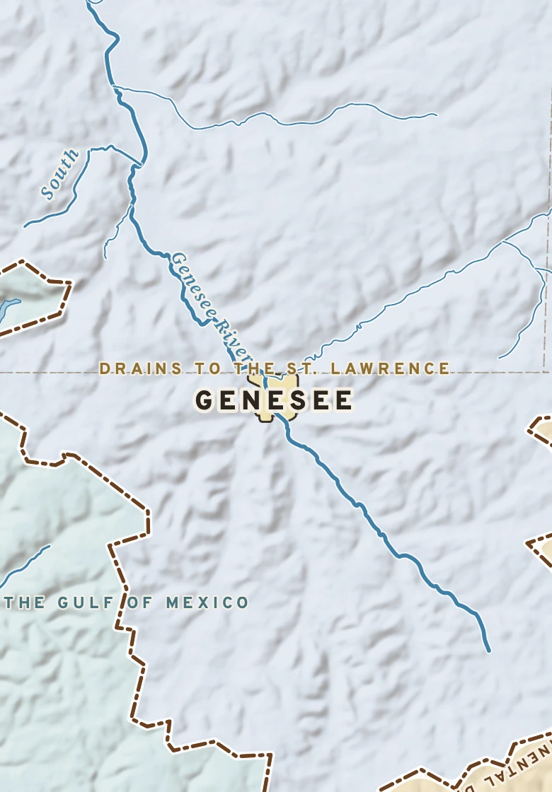 Atlas plate of Genesee, Pennsylvania.