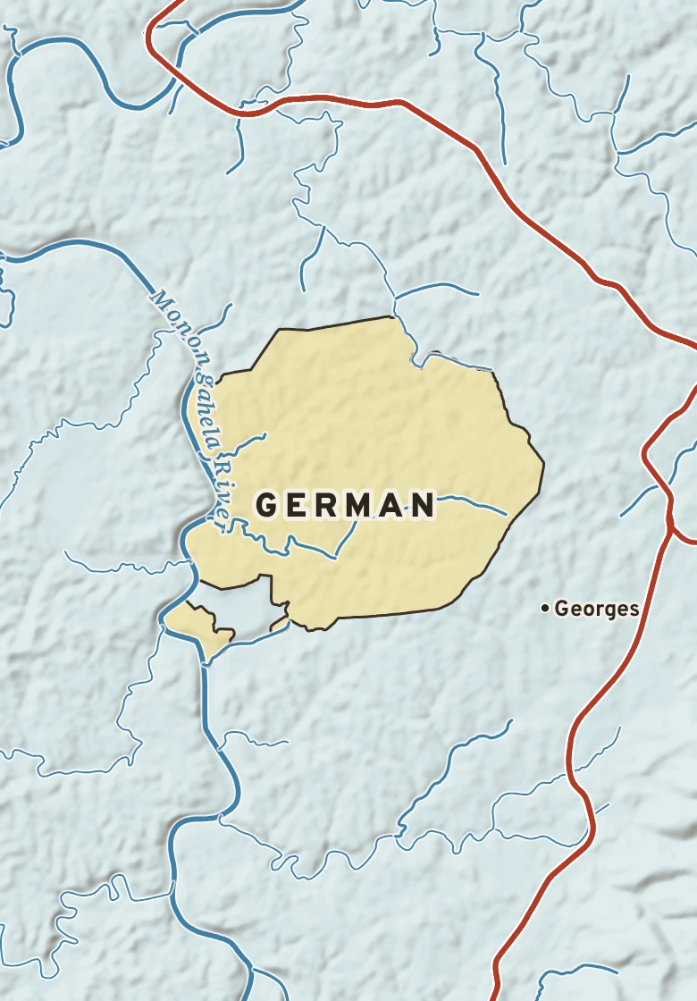 Atlas plate of German, Pennsylvania.
