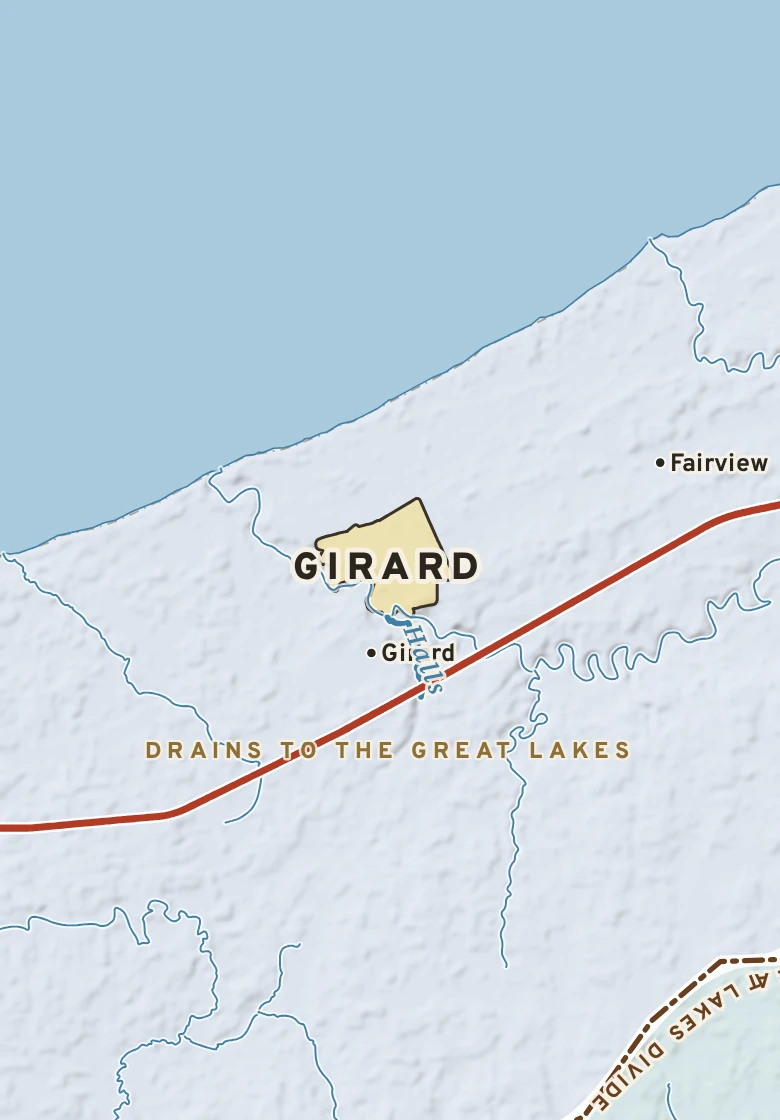 Atlas plate of Girard, Pennsylvania.