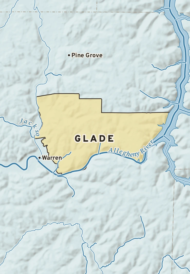 Atlas plate of Glade, Pennsylvania.