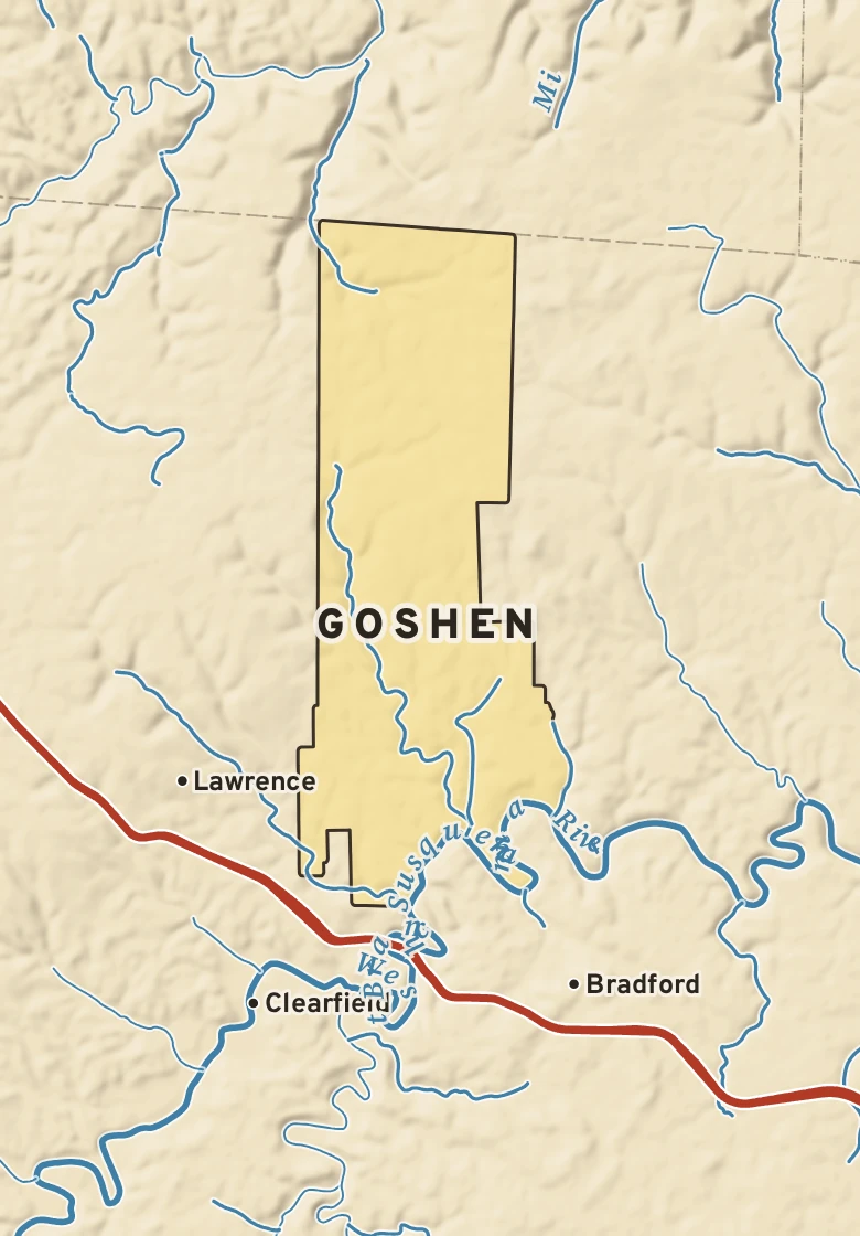 Atlas plate of Goshen, Pennsylvania.
