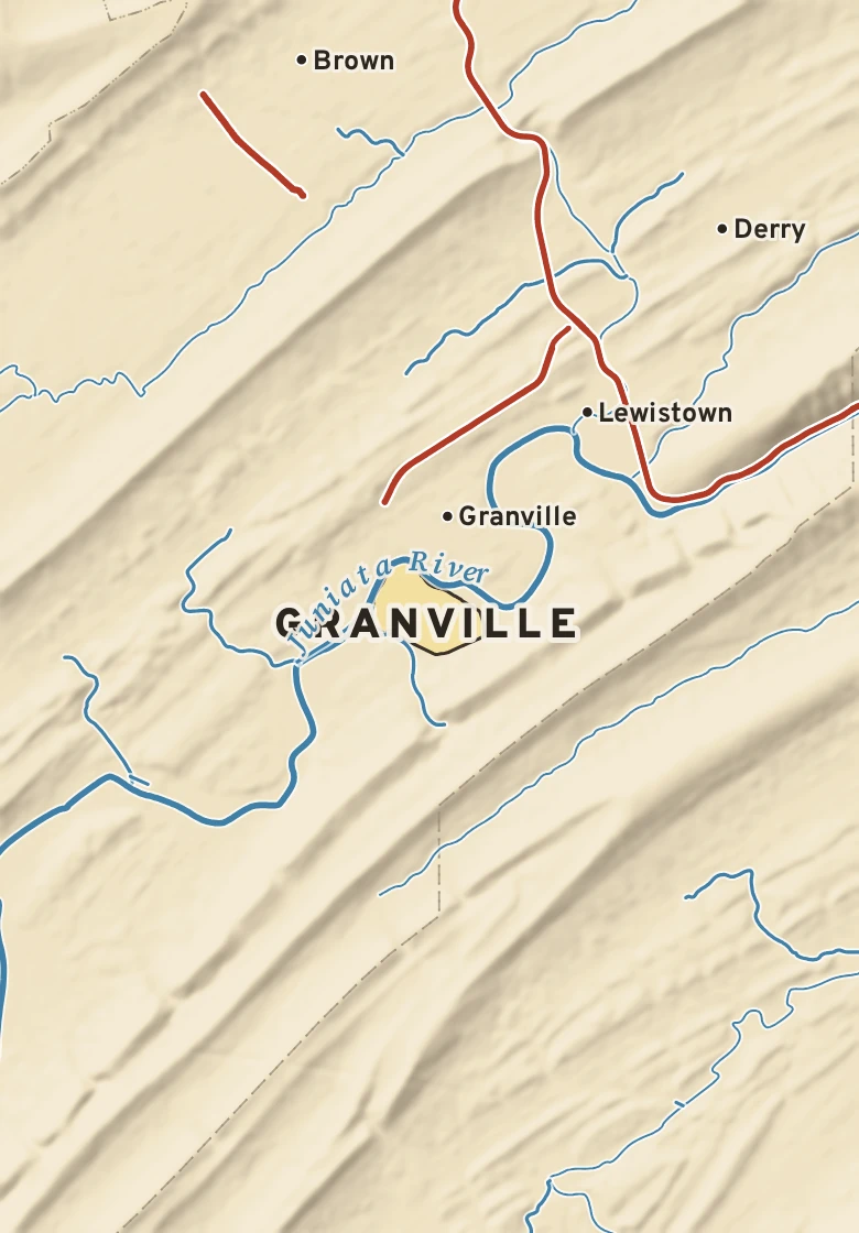 Atlas plate of Granville, Pennsylvania.