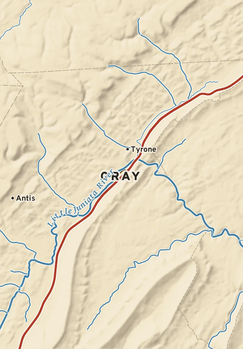 Atlas plate of Gray, Pennsylvania.