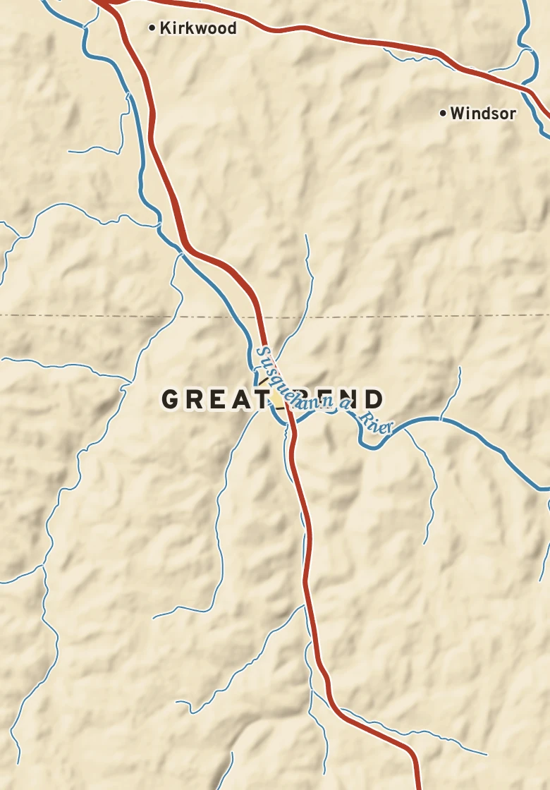Atlas plate of Great Bend, Pennsylvania.