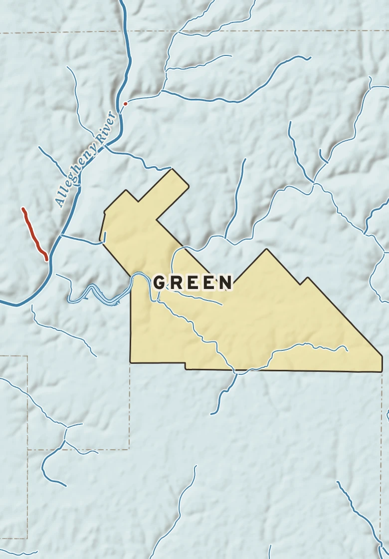 Atlas plate of Green, Pennsylvania.