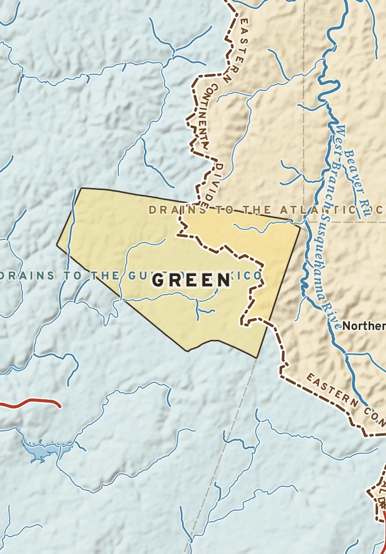 Atlas plate of Green, Pennsylvania.