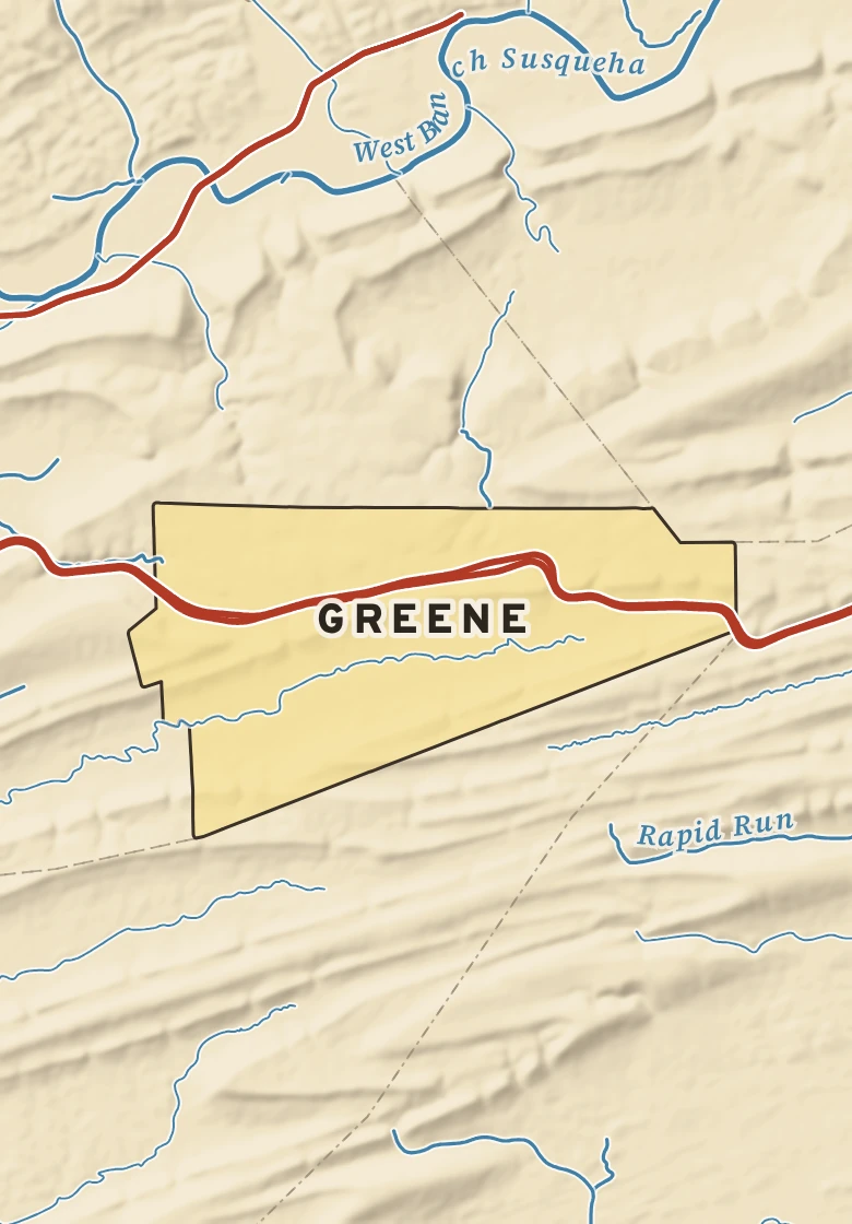 Atlas plate of Greene, Pennsylvania.
