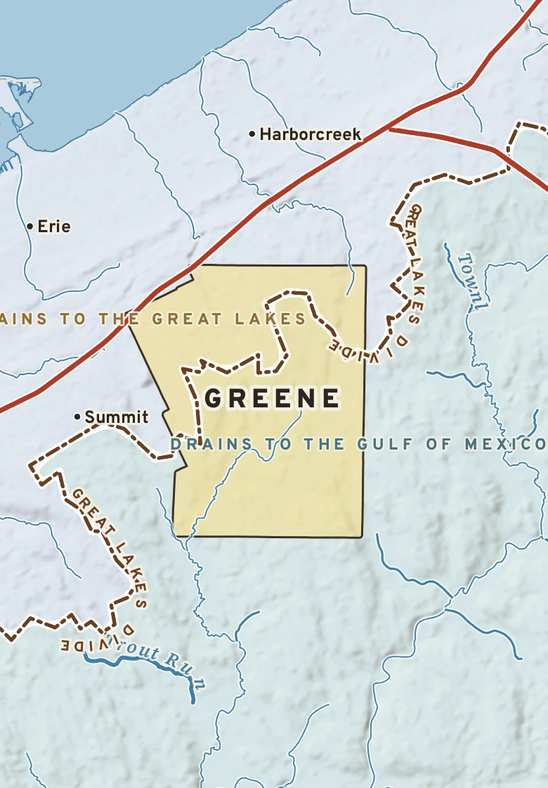 Atlas plate of Greene, Pennsylvania.