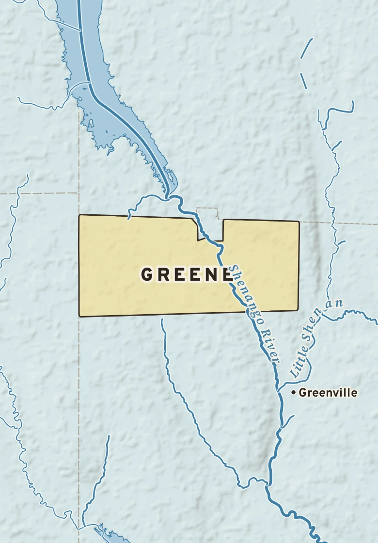 Atlas plate of Greene, Pennsylvania.