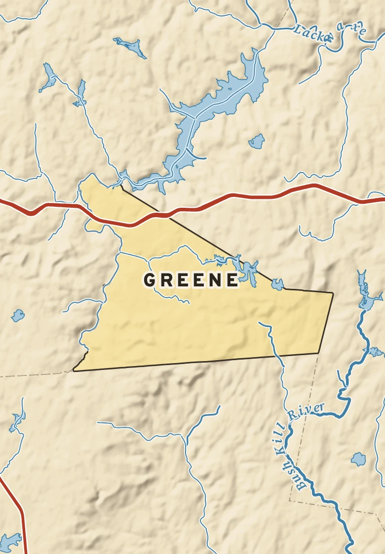 Atlas plate of Greene, Pennsylvania.