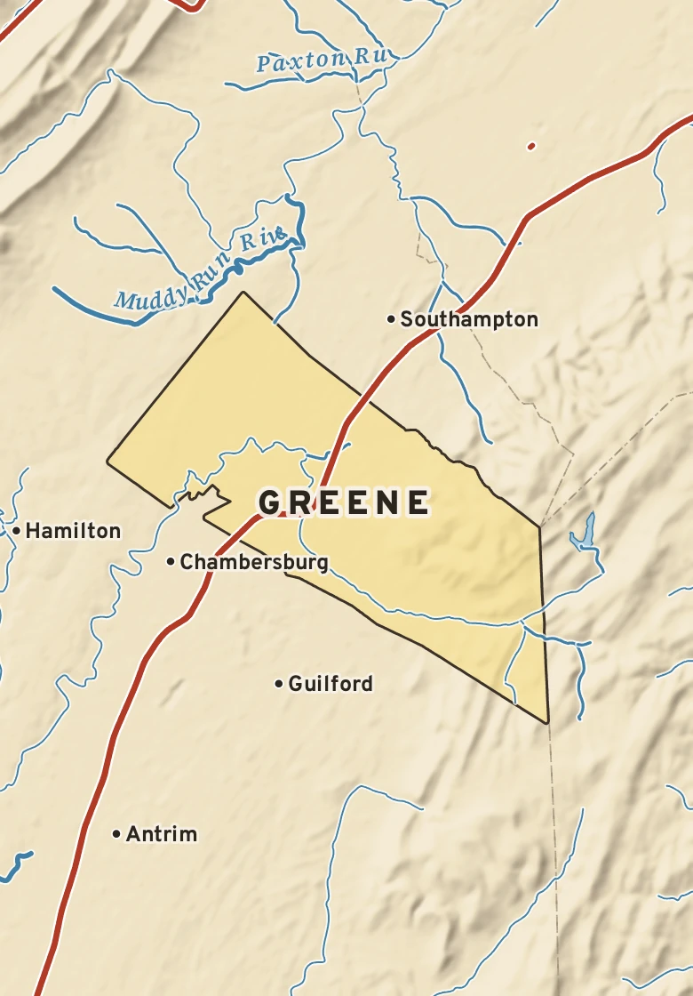 Atlas plate of Greene, Pennsylvania.